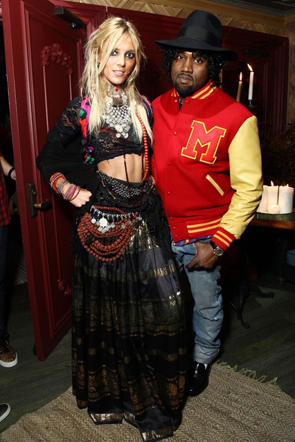 Anja Rubik and Kanye West
