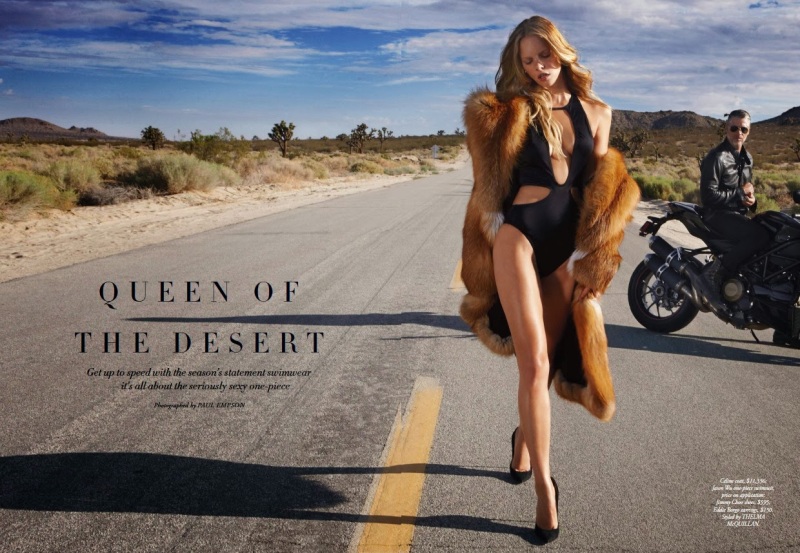 Maloes Horst for Harper's Bazaar Australia December 2013-Qeen Of The Desert