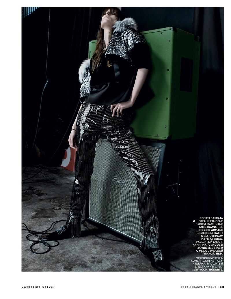 Marie Piovesan for Vogue Russia December 2013-Freddie Mercury Inspired