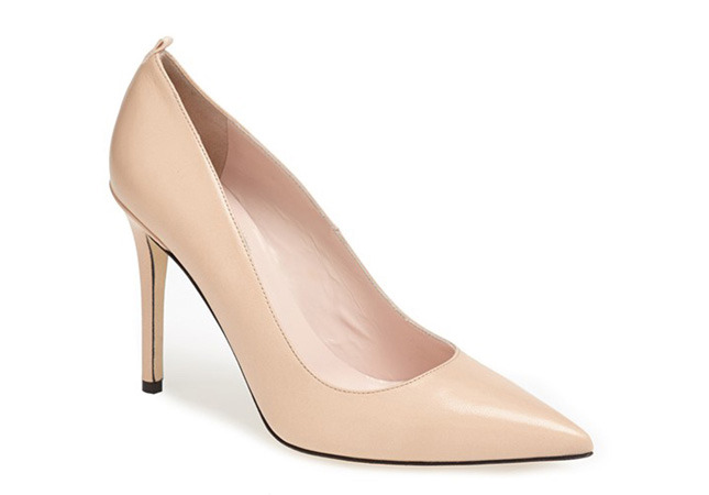 Classic leather pumps in flesh color - SJP