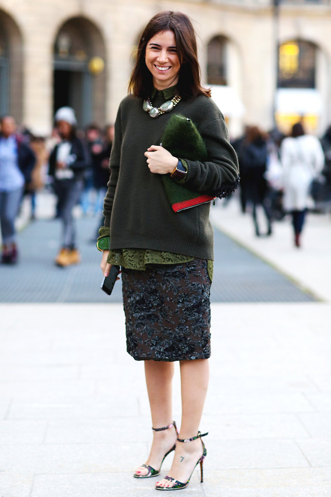 Street Style at Paris Fashion Week A/W 2014 