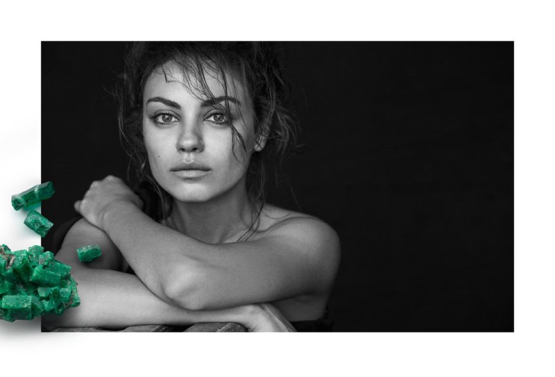 Mila Kunis for Gemfields' 2014 Advertising Campaing