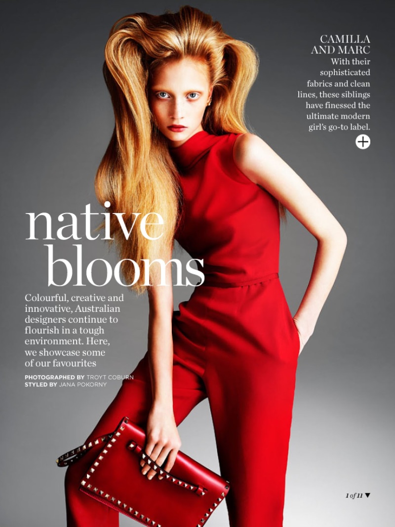 "Native Blooms" by Troyt Coburn for Marie Claire Australia March 2014