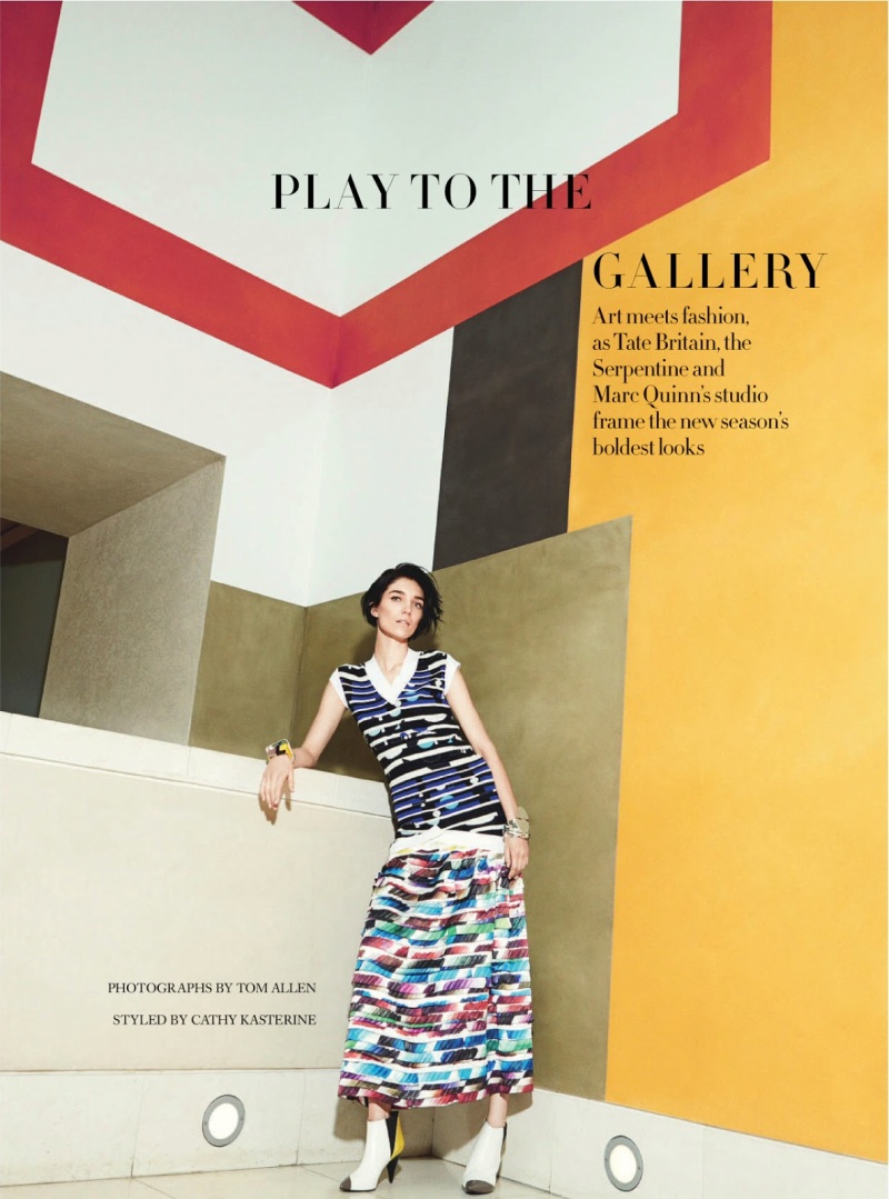 Janice Alida for Harper's Bazaar Uk March 2014 - Play To The Gallery