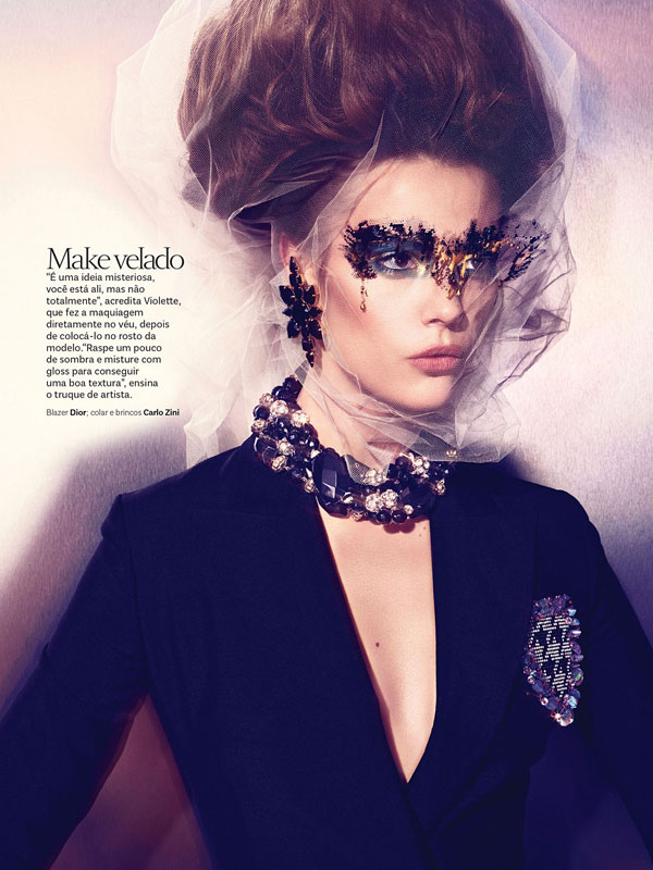 Martha Streck for Vogue Brazil February 2014 - Carnaval De Luxo